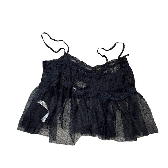 Free People Black Lace Sheer Chemise NWT - Picture 6 of 7